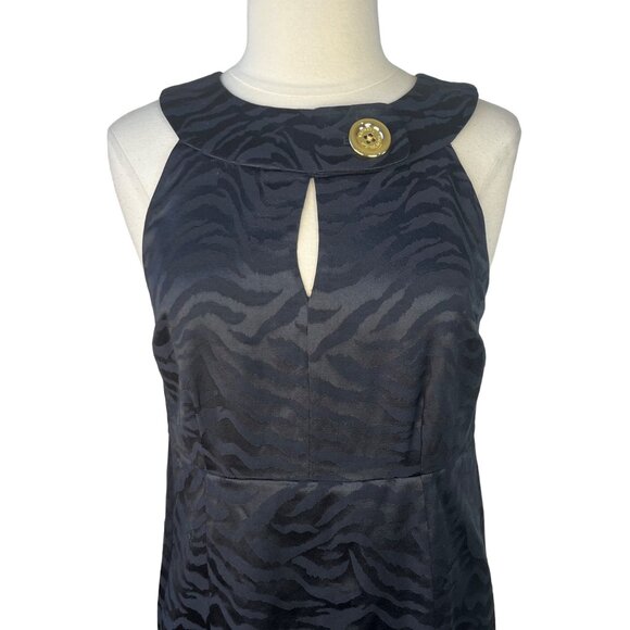 Michael Kors Womens Sheath Dress Black Sleeveless Elegant Size 6 NEW - Picture 3 of 11